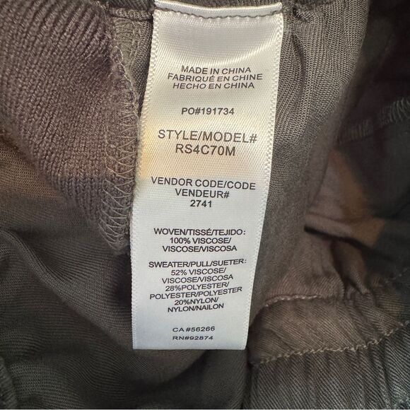 Splendid Women's Small Pull On Elastic Waistband Drawstring Pants in Olive Brown - Picture 11 of 13